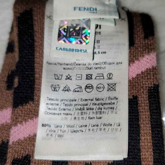 ‼️**SOLD!!**Fendi Logo Headband--100% Authentic‼️ - Picture 8 of 9